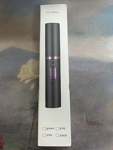 Miniatura 9 de OBEST Rizador de pelo inalámbrico 2 en 1, mini plancha plana inalámbrica portátil de viaje, calentamiento rápido, alisador de 3 niveles