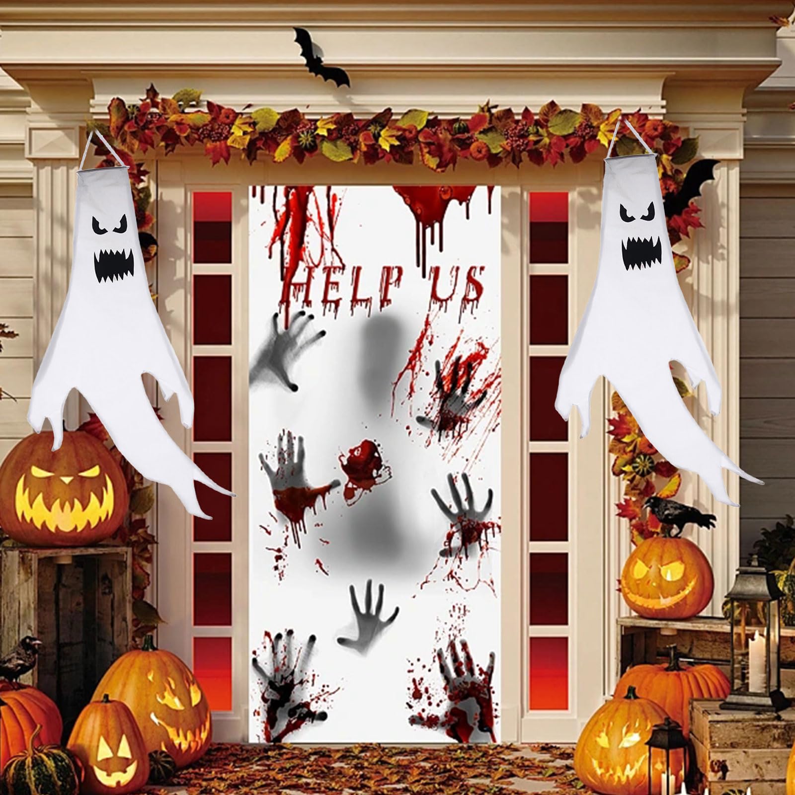 ハロウィン 吊り下げ飾り Amazon | ハロウィン 飾り 幽霊 吊り下げ お化け屋敷 ハロウィン