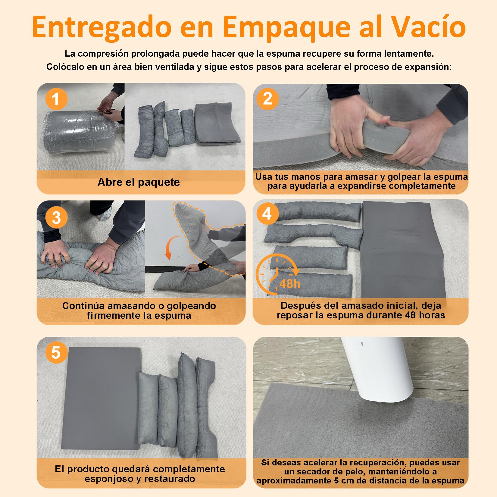 BingoPaw Cama Perro Ortopédica Extra Grande 105x75x21cm, Sofá Perro con Funda Desenfundable y Lavable, Colchon Perro con Superficie Impermeable y Fondo Antideslizante, Beige, XL