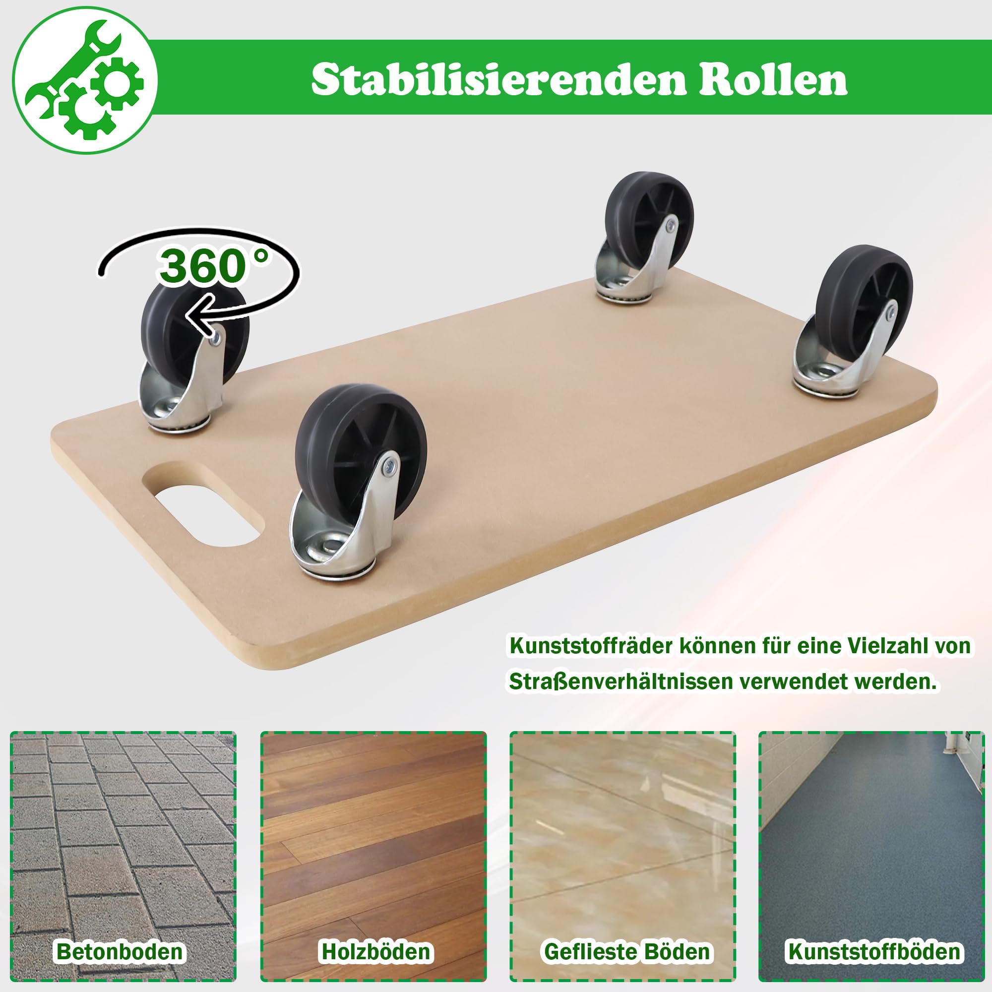 Gotrix meubelroller antislip 60x40cm 350kg