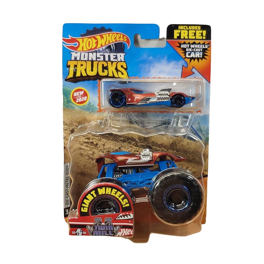 Hot Wheels Monster Trucks等ミニカー計25点セット Amazon.com: Hot Wheels Monster Trucks 1:64 Scale Twin Mill