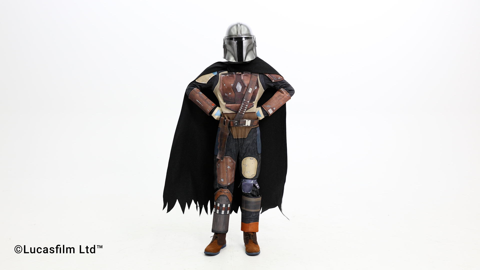 Disfraz Deluxe The Mandalorian Din Djarin para niños miniatura 7
