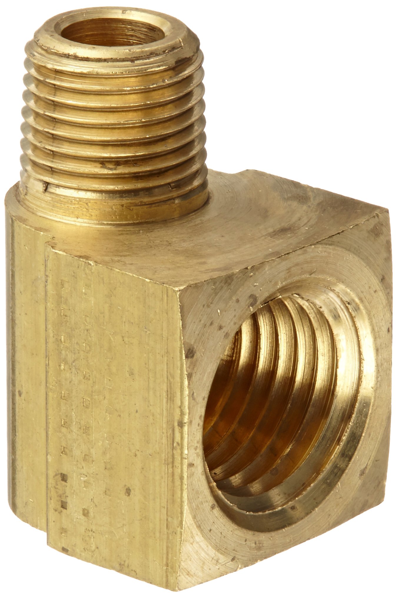 Eaton Weatherhead 3400X4X2 Brass CA360 Fitting, 90 Degree Elbow, 1/4