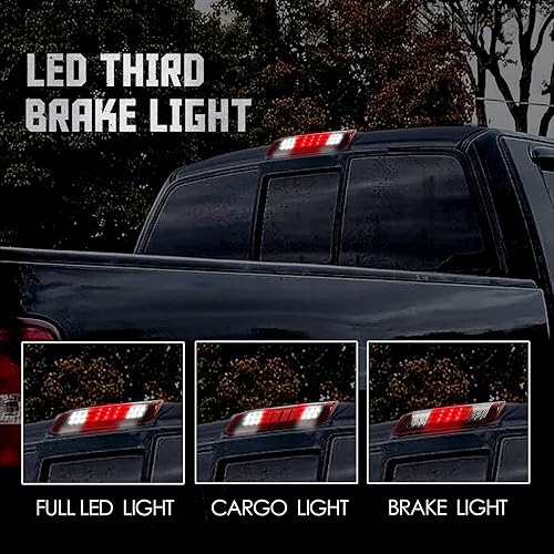 Miniatura 9 de 3 luz de freno de montaje alto compatible con Ford 04-08, Ford Explorer Sport Trac 07-10, Lincoln Mark LT 06-08 Third Center - Barra de luz de freno