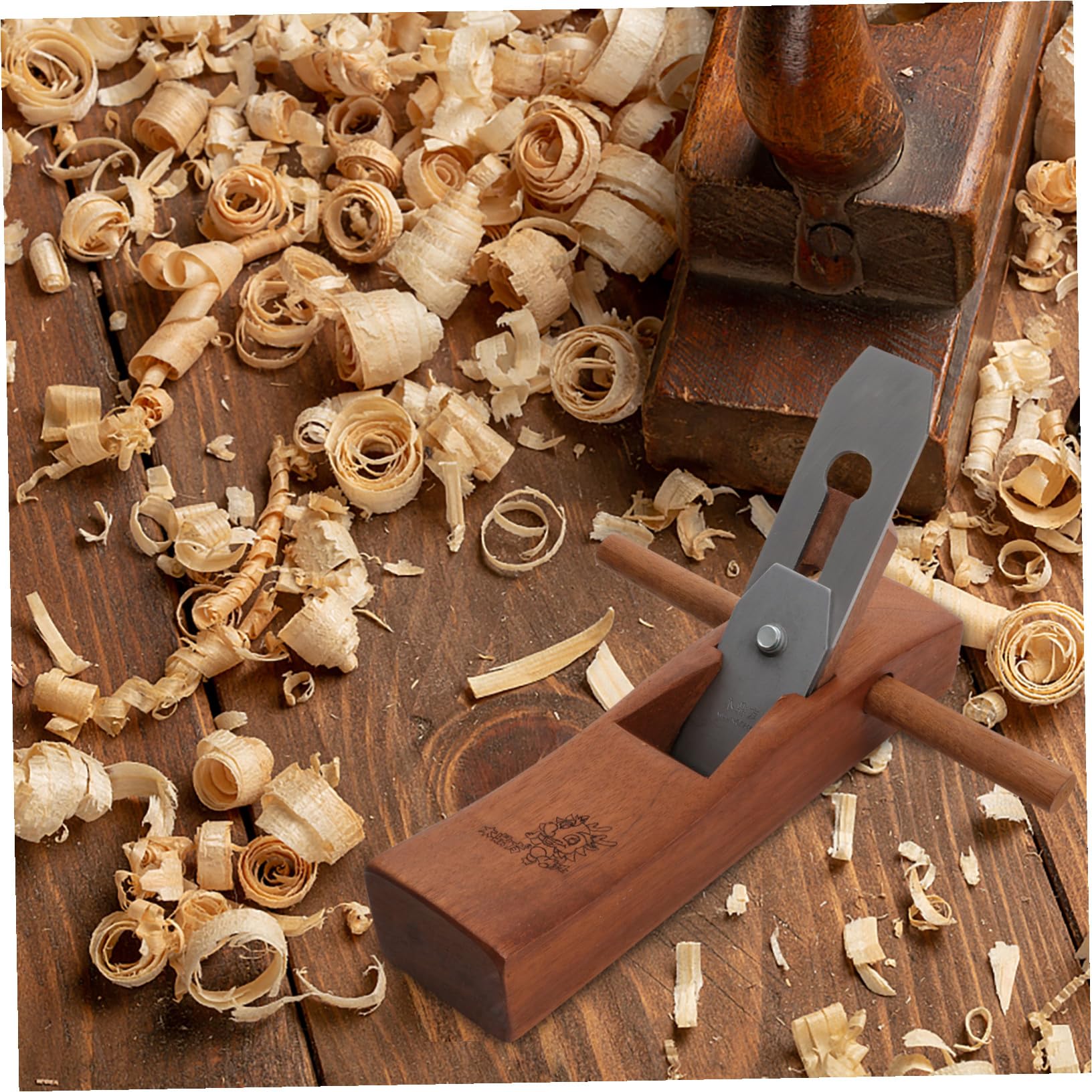 LALAFINA Pialla Manuale per Lavorazione del Legno in Legno e Lama in Acciaio Utensile Portatile per Falegnami e Carpentieri Dispositivo Durevole Facile da Usare
