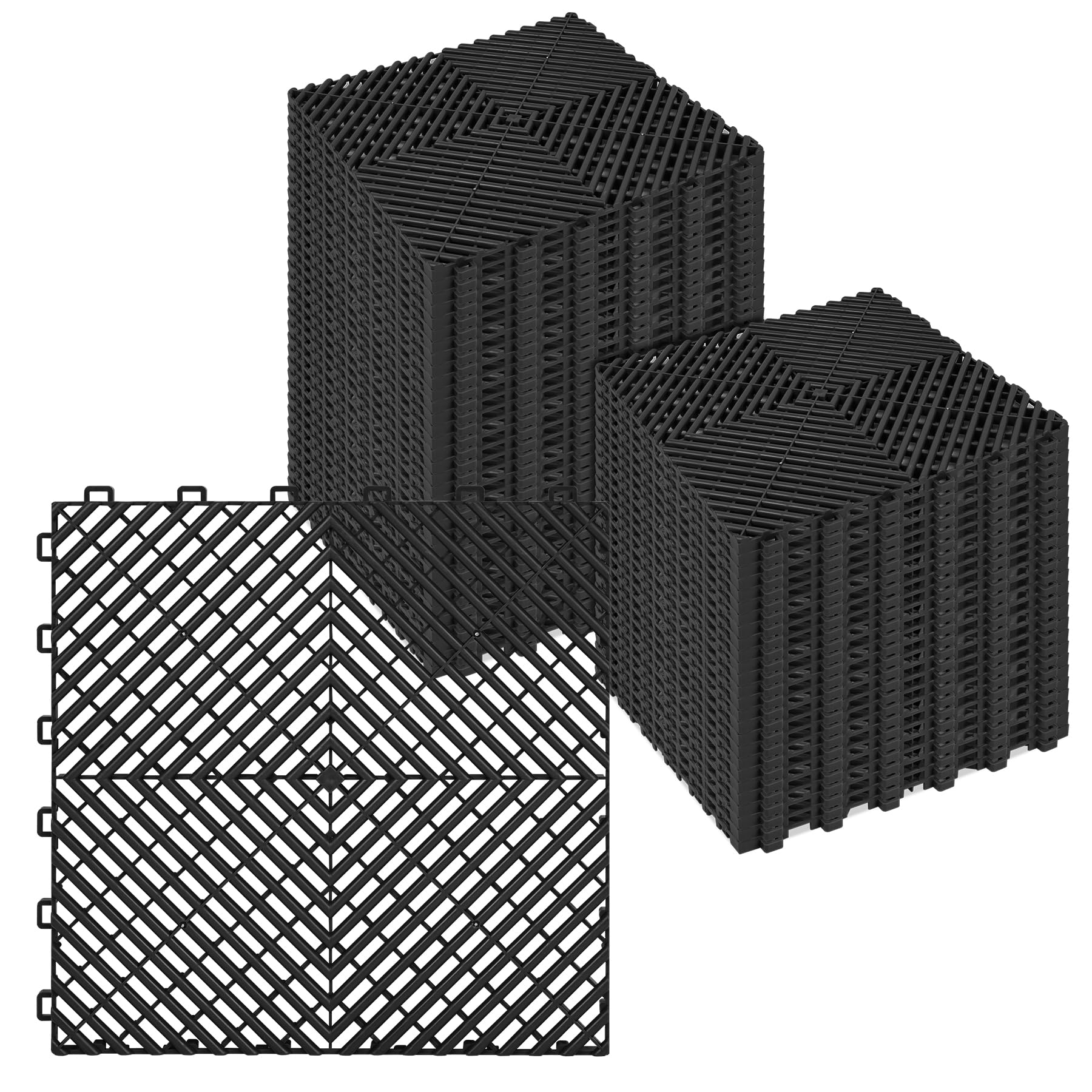 Interlocking Drainage Tiles 12" x 12" Modular Interlocking Cushion