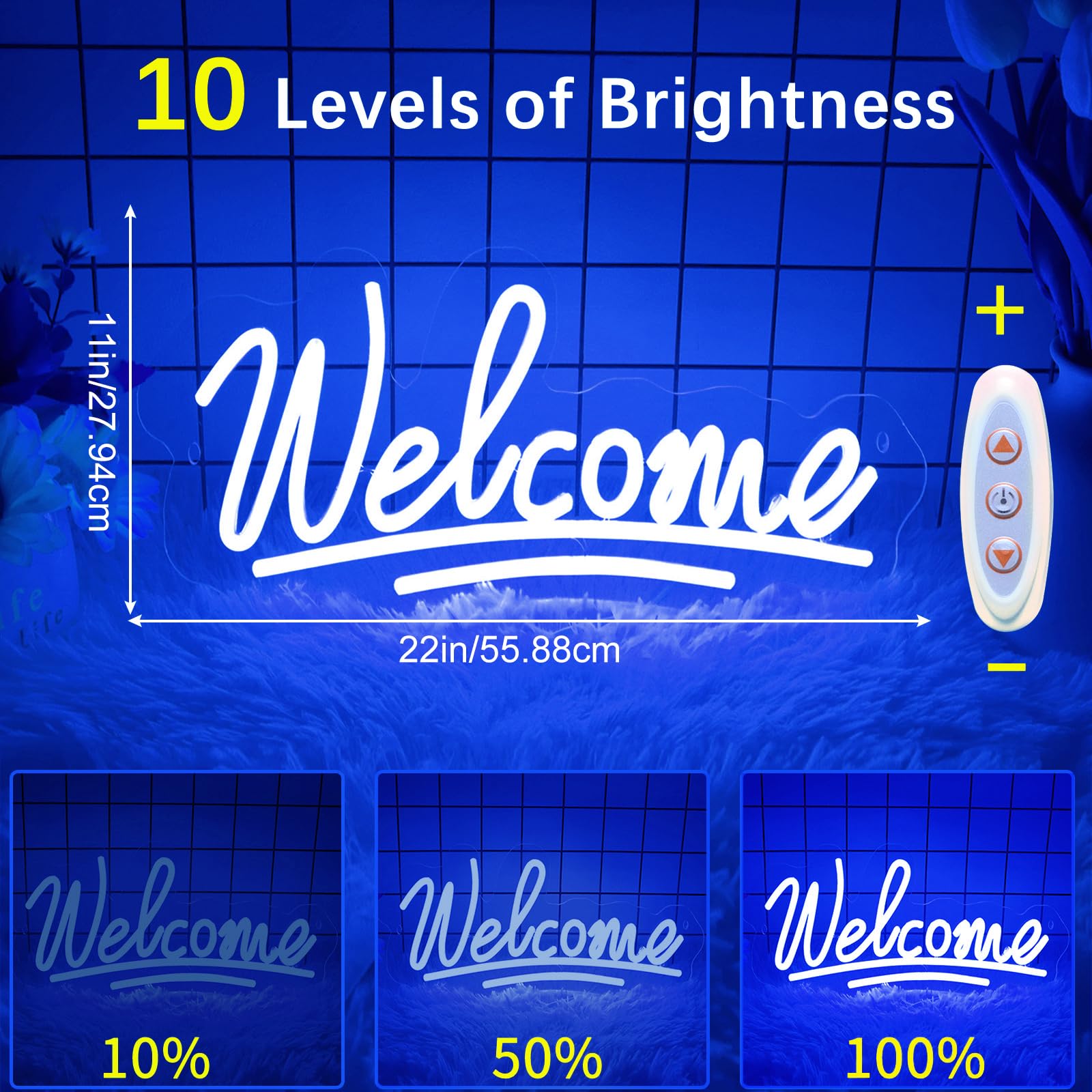 ネオンライト　Welcome Welcomeネオン ネオンサイン 通販商品ページ