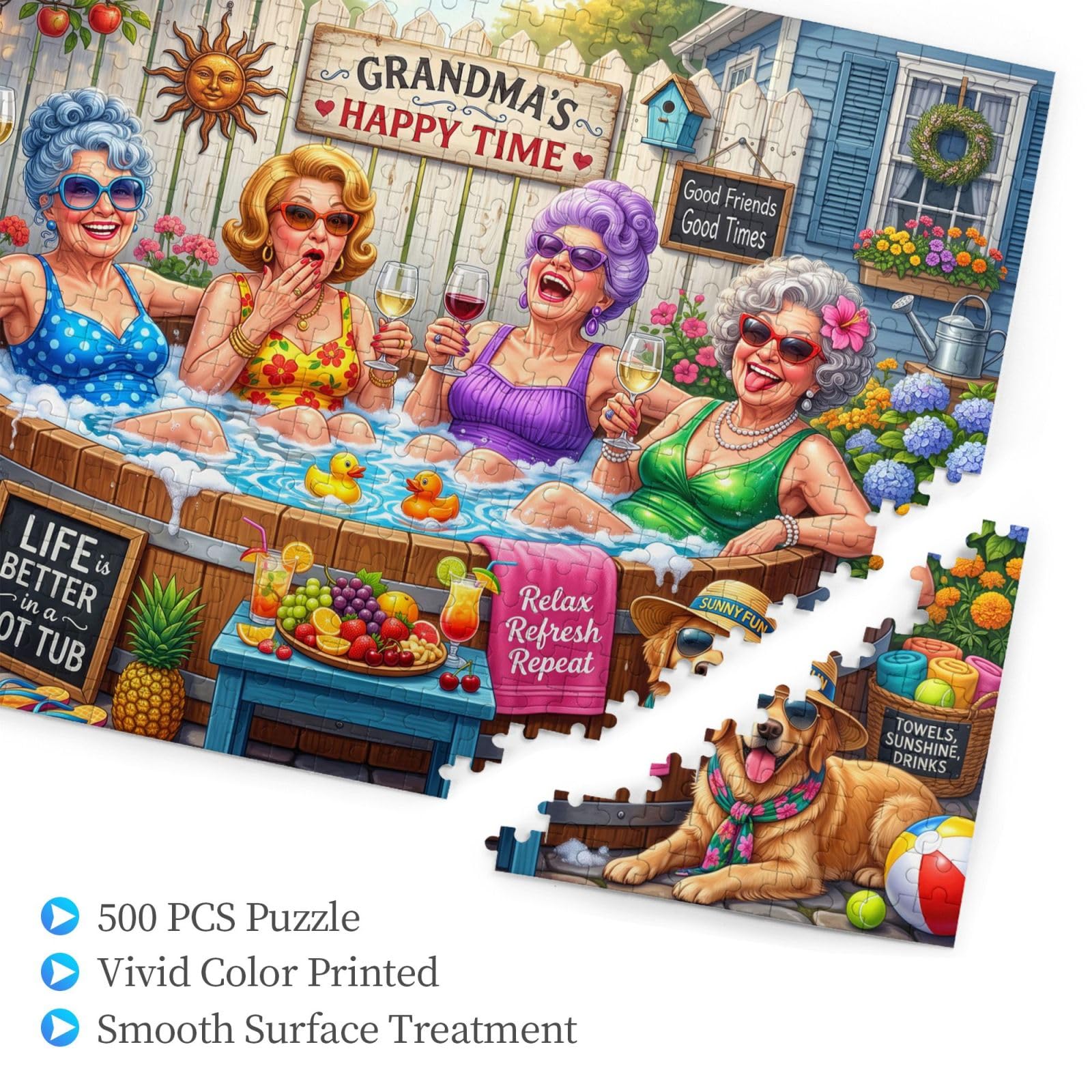 Nonna Friends 500 Pezzi Puzzle per Adulti Puzzle in Legno