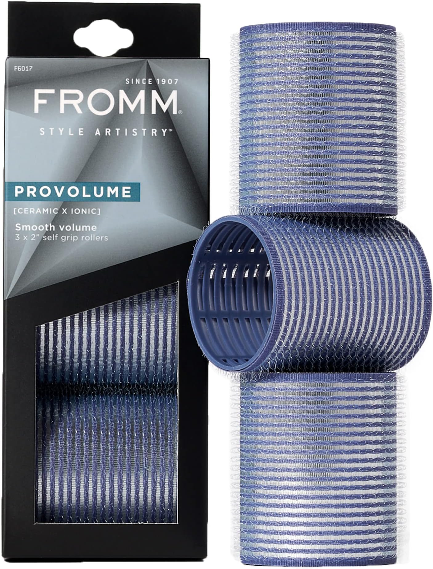 Fromm ProVolume 2" Ceramic Ionic Hair Rollers, Pack of 3