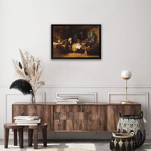 Miniatura 3 de The Doctor by Samuel Luke Fildes - Lienzo enmarcado para decoración de pared, lienzos y pósteres de reproducción de pinturas de obras de arte finas,