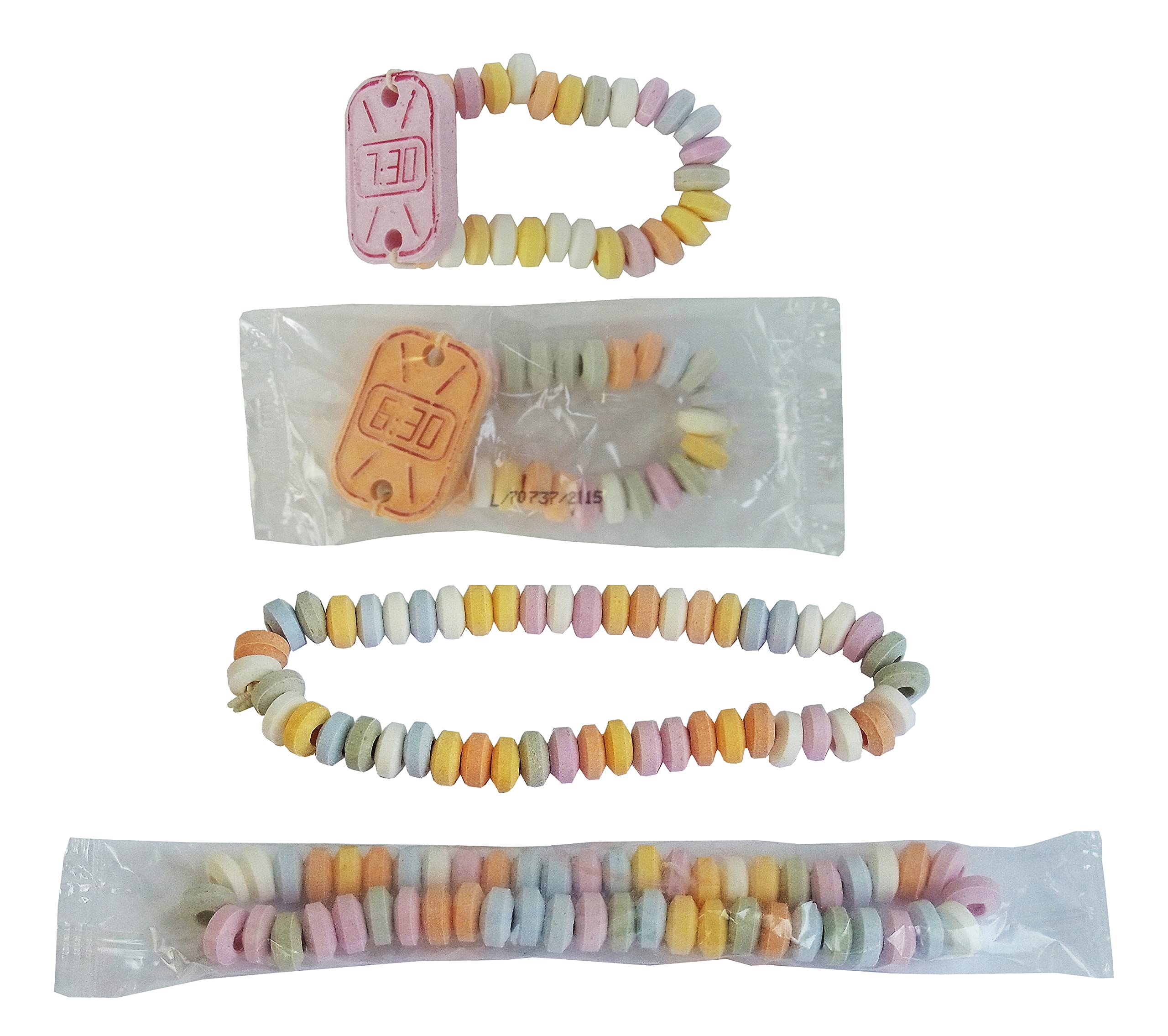 CAPTAIN PLAY Party Box Bonbonnière Colliers Dextrose et Montres Dextrose, 50 pieces en emballage individuel, 762g