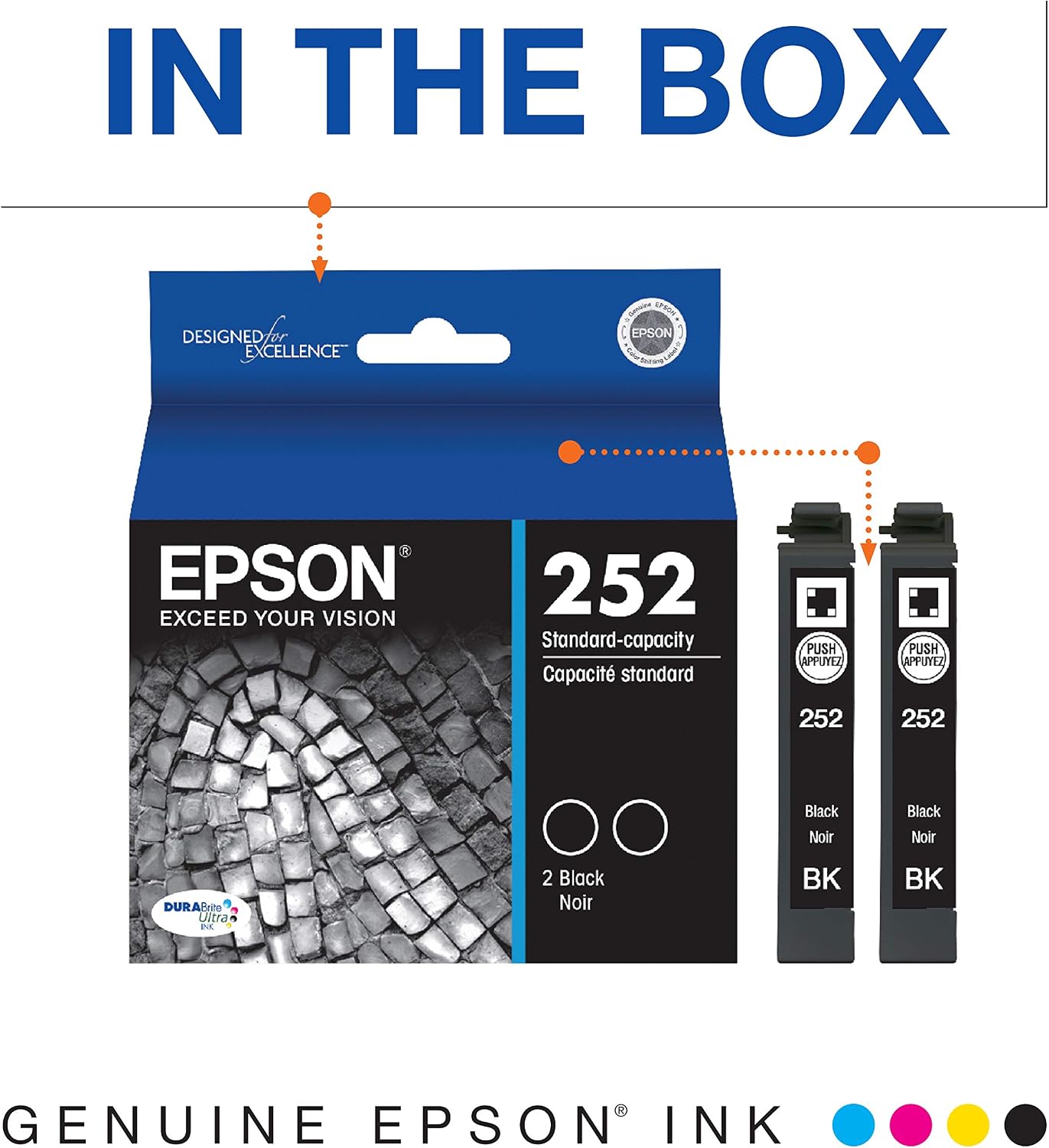 Bеѕt Cуbеr Dеаlѕ 🔥 EPSON T252 DURABrite Ultra Ink Standard Capacity Black Dual Cartridge Pack (T252120-D2) for select Epson WorkForce Printers Tор Rаtеd EPSON T252 DURABrite Ultra Ink Standard Capacity Black Dual Cartridge Pack (T252120-D2) for select Epson WorkForce Printers
