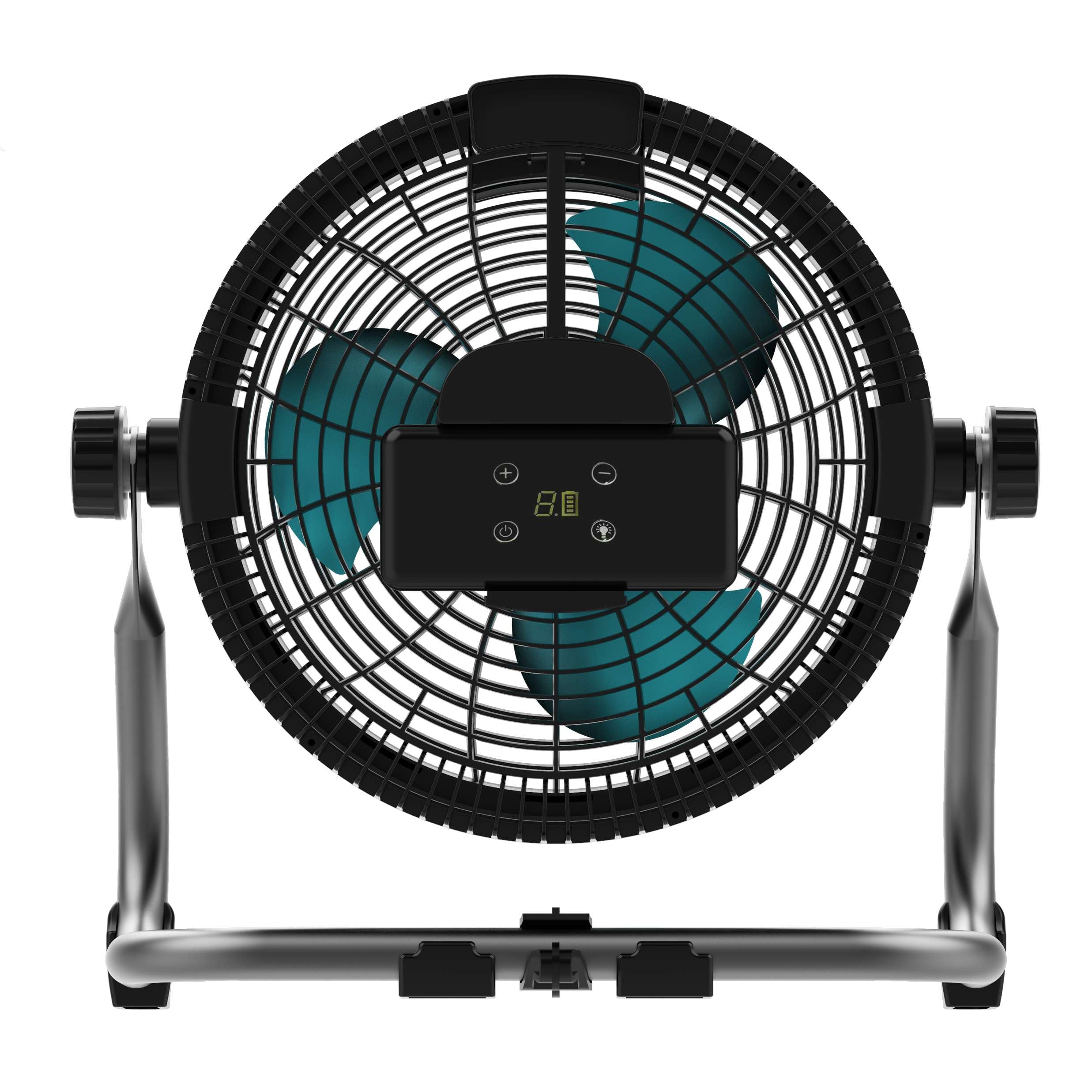Cecotec Industrieller Bodenventilator Proindustry Portable.12000mAh,Durchmesser 25,4 cm, 9 Geschwindigkeiten Leistungsstarker Akku,Robustes Design,Verstellbare Neigung,Schutzgitter,Einfacher Transport