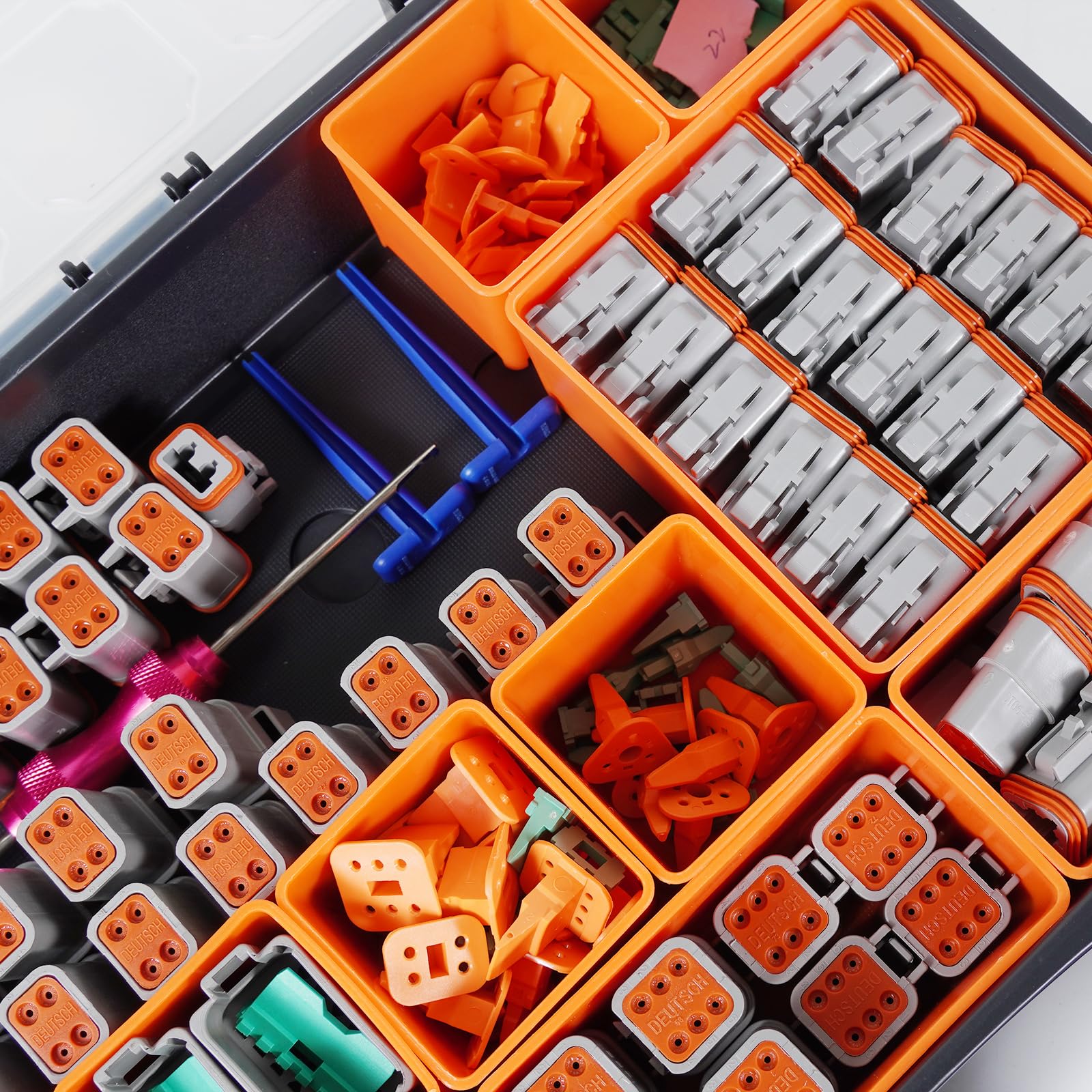 MACHSWON 604PCS DT Deutsch Connector Kit, Size 16 Stamped Formed Contacts(14-18AWG)/ DT Connector Removal Tool - Image 4