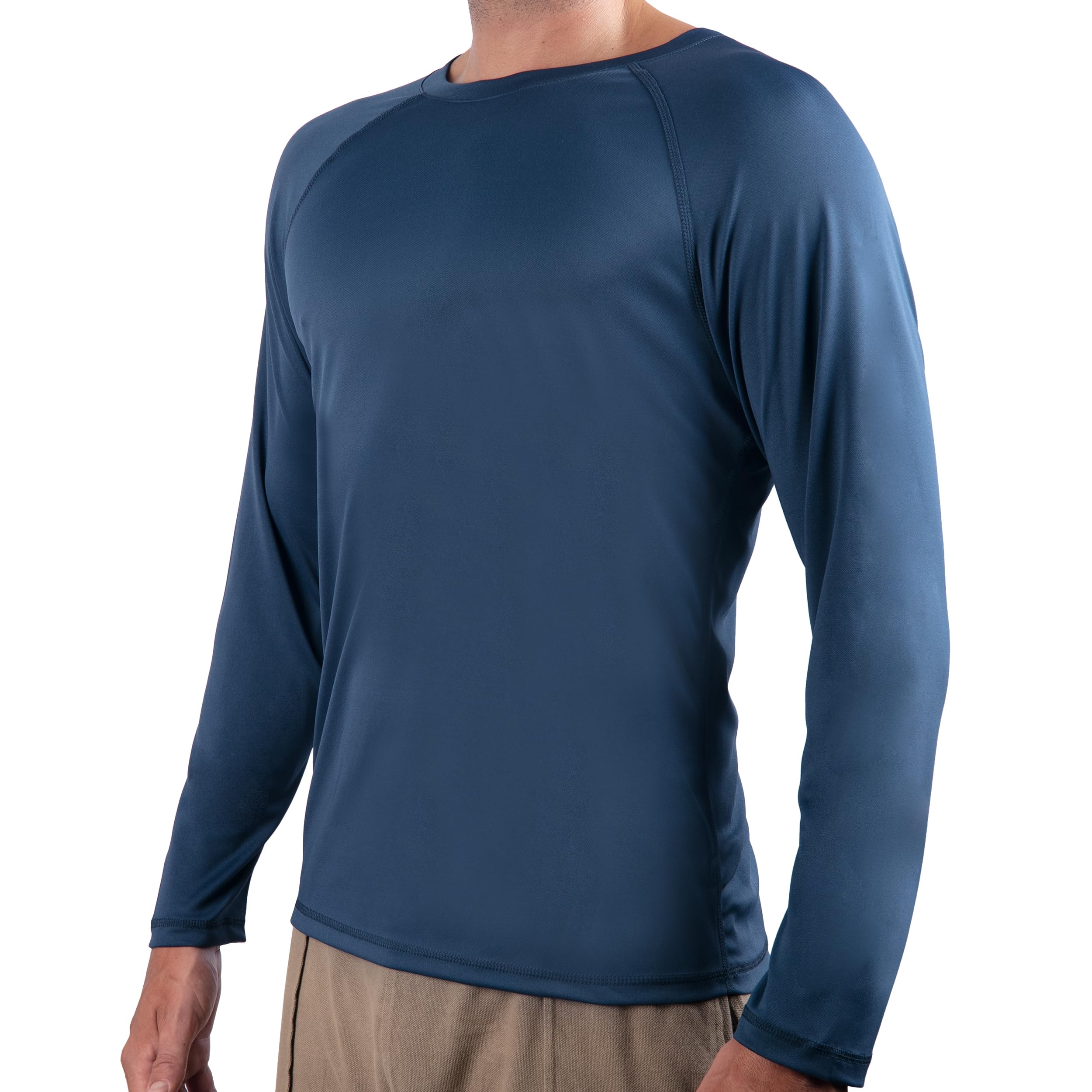 Men's UPF 50+ Long Sleeve Rashguard Swim Shirt