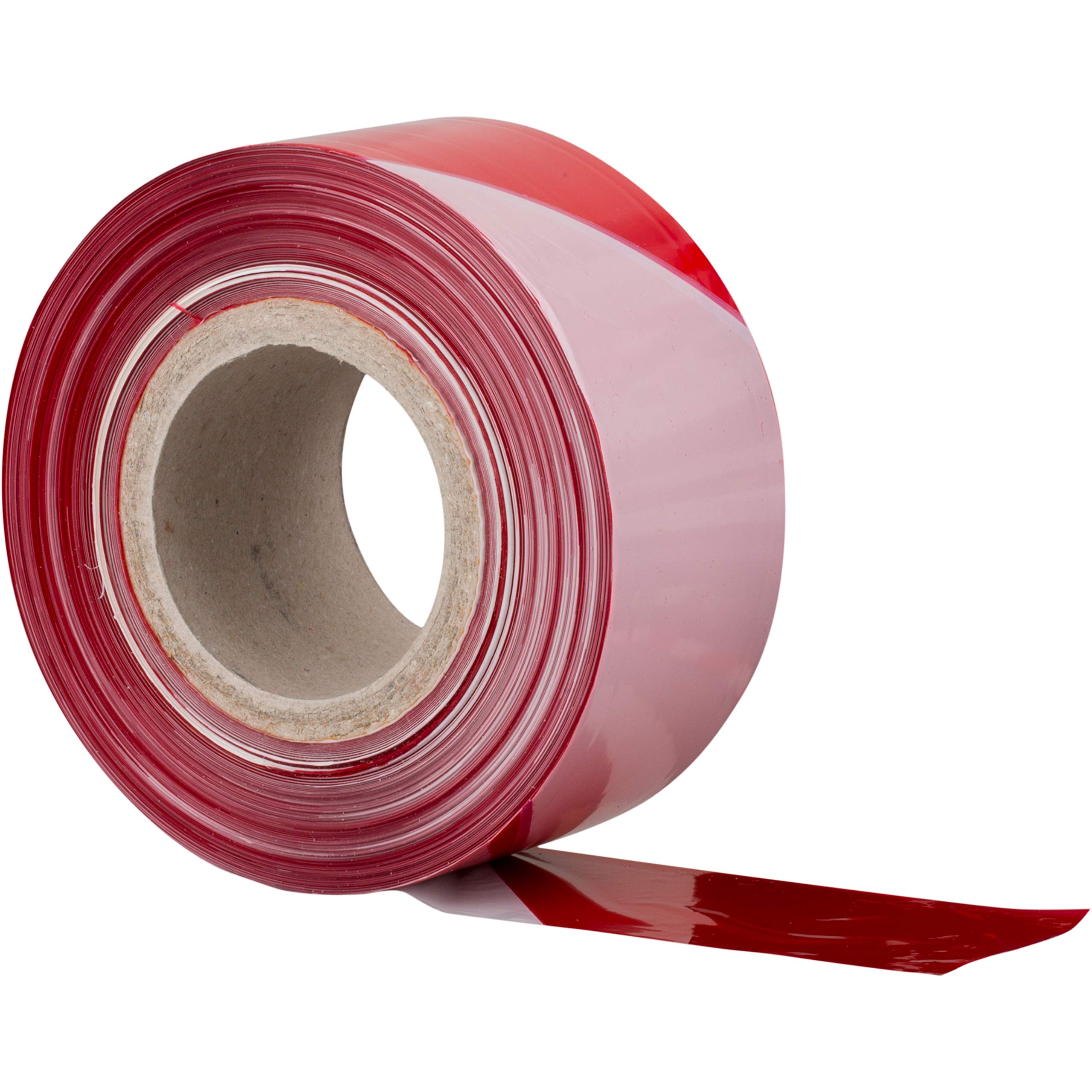Bande de signalisation antidérapante Rouge/blanc 500 m x 70 mm