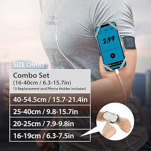 Miniatura 6 de Bone Run Tie, soporte para teléfono celular para correr, de silicona, agradable al tacto y lavable, soporte universal de teléfono de entrenamiento