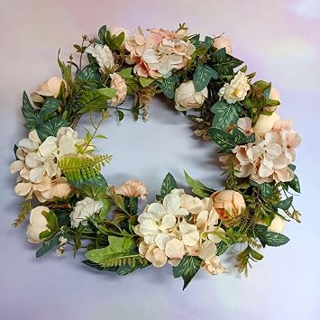 Artificial Garlands, Hydrangeas, and Greenery, Spring Summer Home Decor