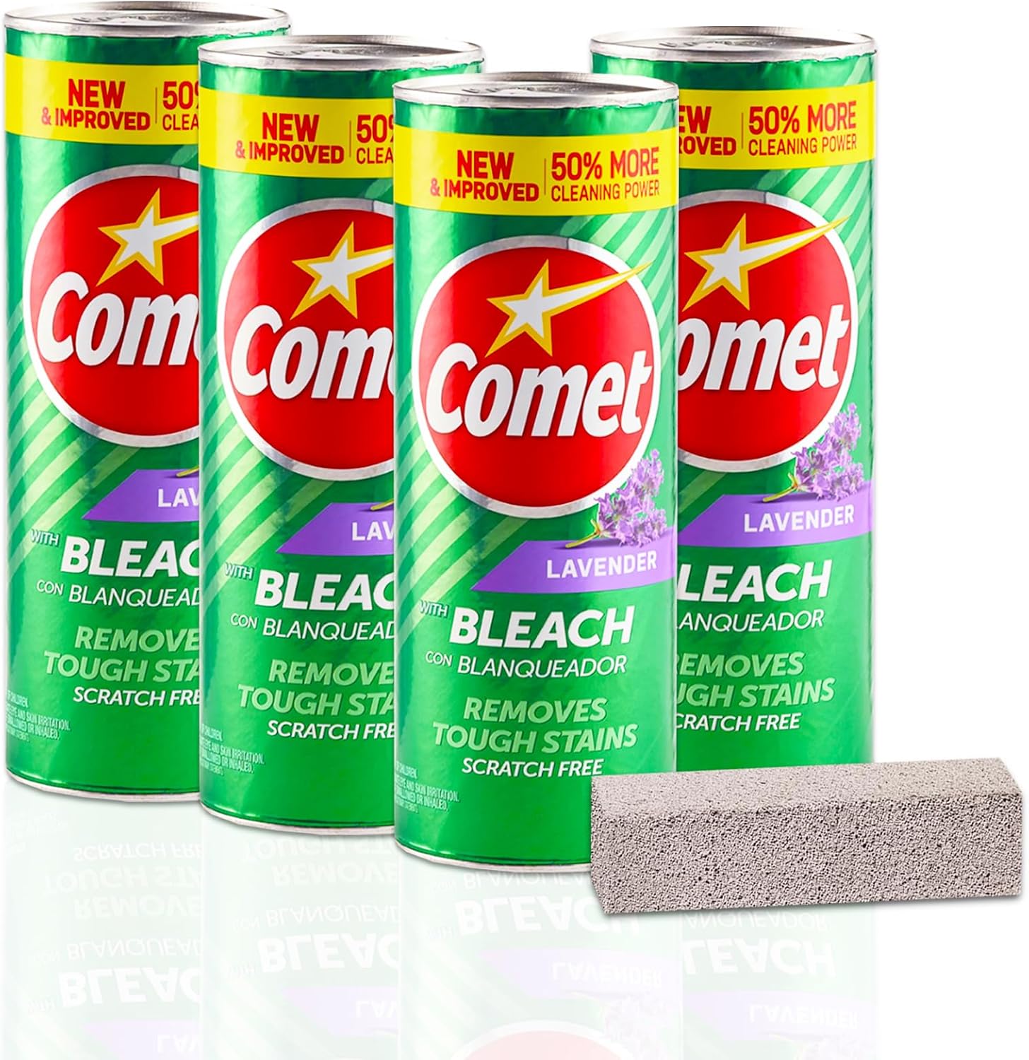 Comet Powder Cleaner Lavender with Bleach Powder 21Ounces