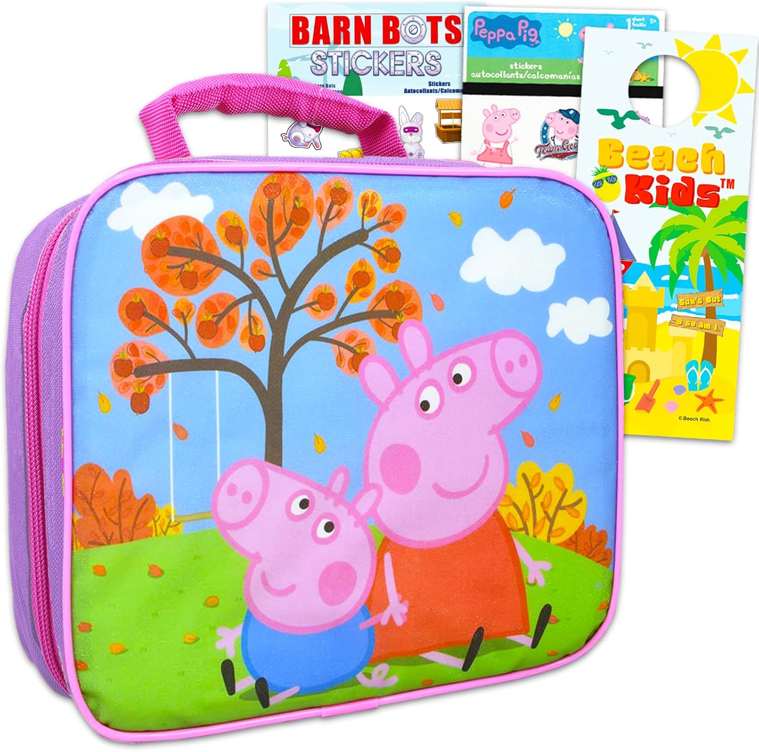 Peppa Pig Lunch Box for Girls Set Bundle with Insulated