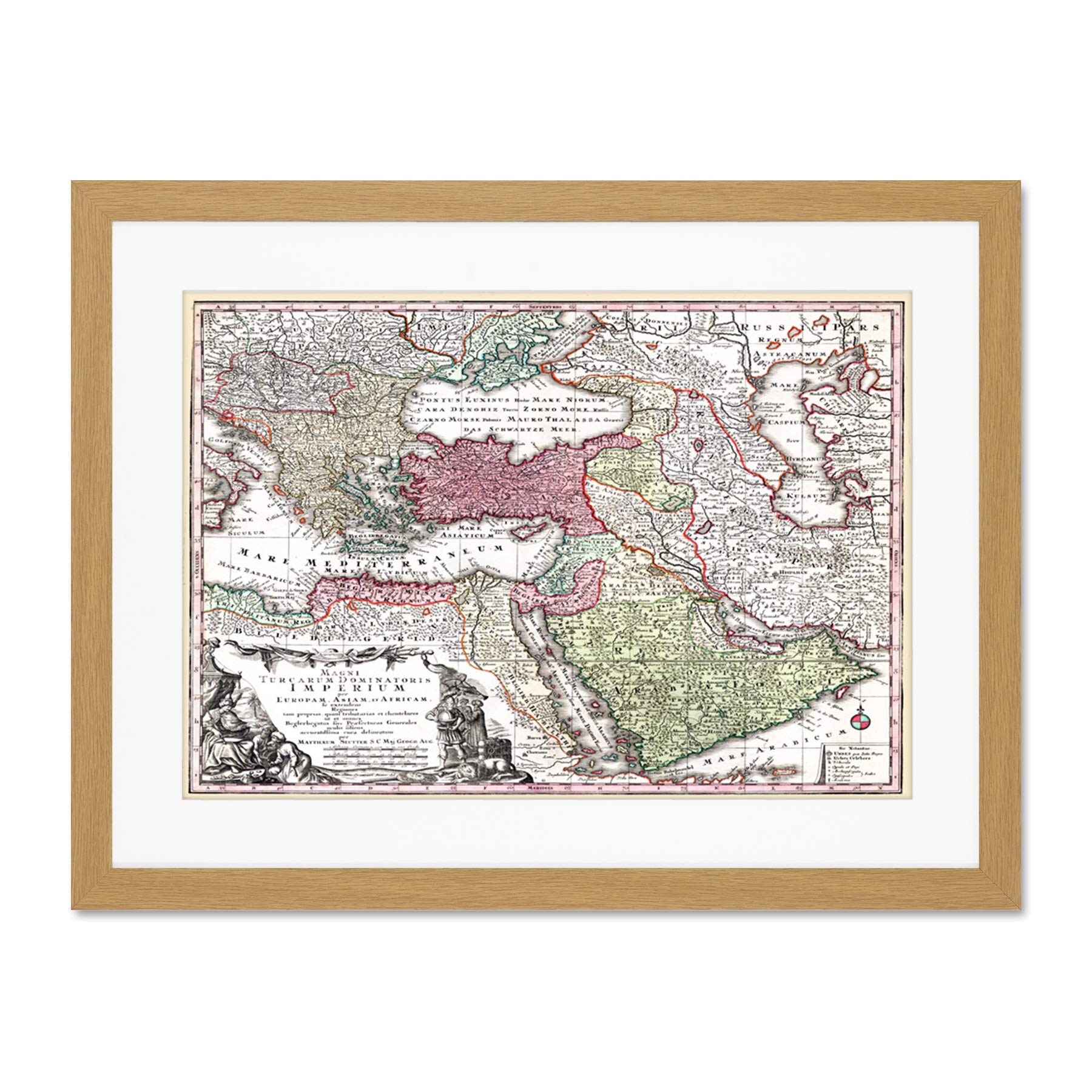 Carte de la Perse antique impression d'art grand format avec fixations invisibles - 6