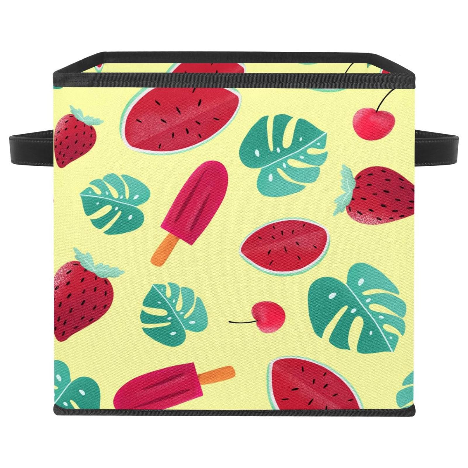Organiseur en tissu fraise pour la chambre d'enfant et le rangement des jouets de la maison
