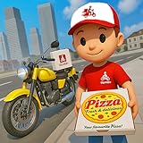 Stickman Food Delivery Game - Open World Bike Simulation Game