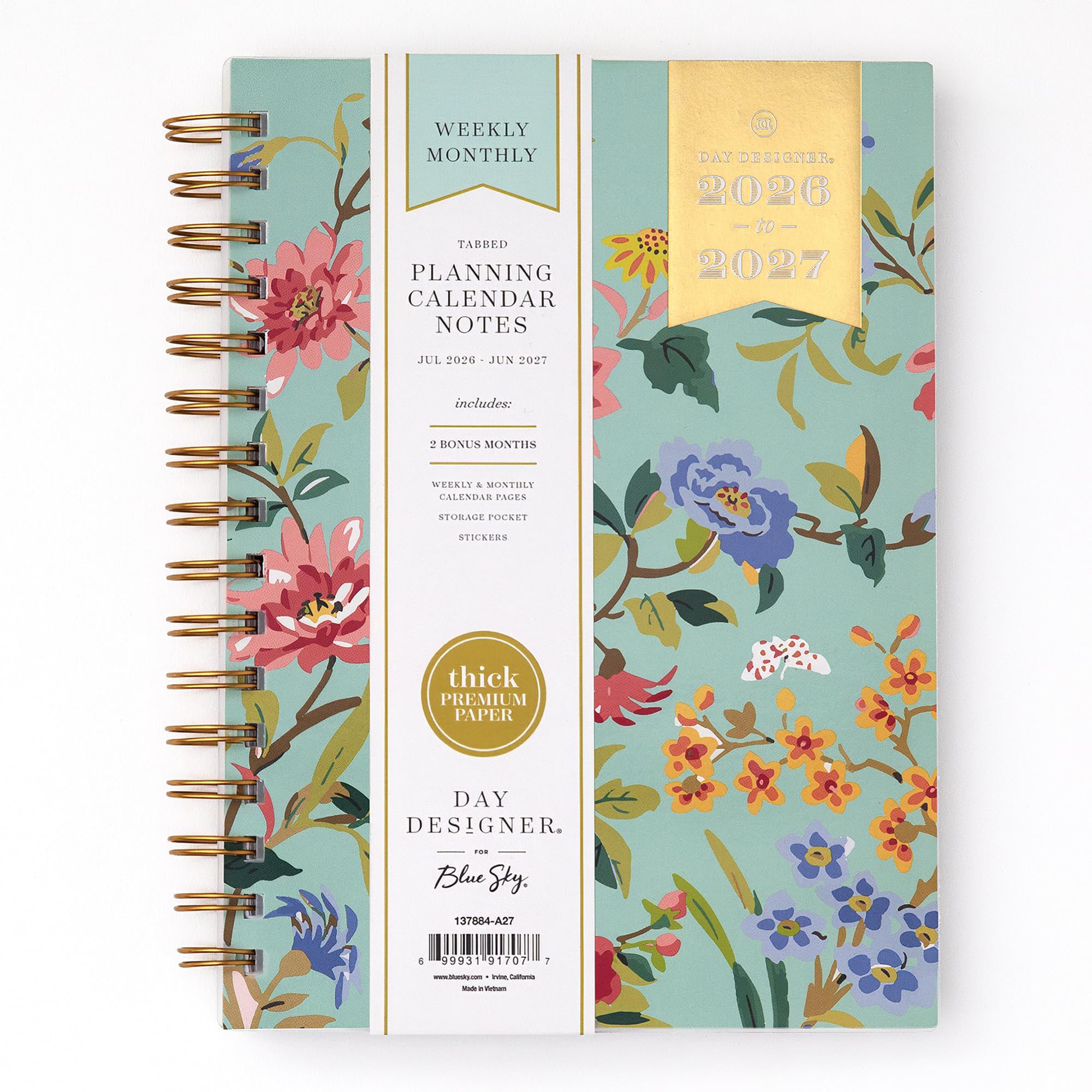 Amazon.com : Blue Sky Day Designer 2026-2027 Weekly and Monthly