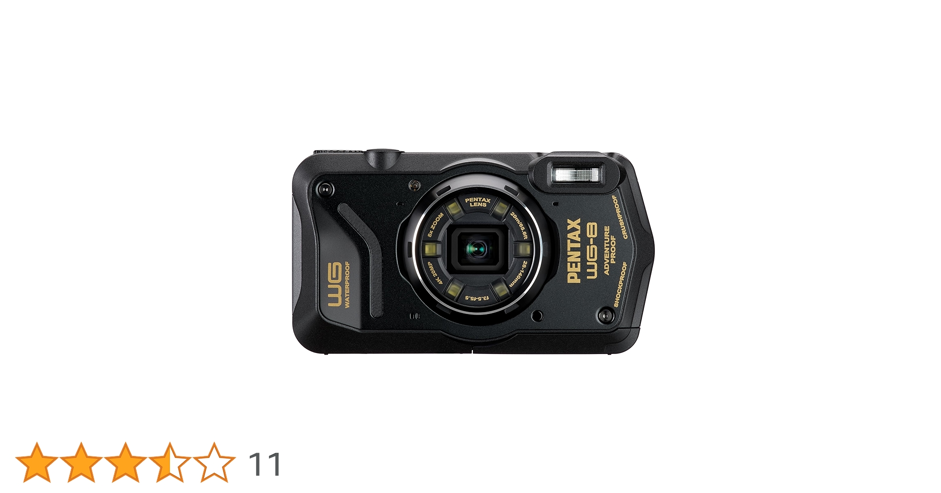 Amazon | ペンタックス PENTAX WG-8 ブラック 本格アウトドアカメラ