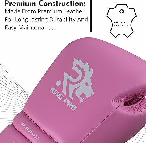 Miniatura 7 de Guantes de boxeo lisos con cordones  Guantes de entrenamiento y combate premium para atletas profesionales de boxeo y artes marciales mixtas