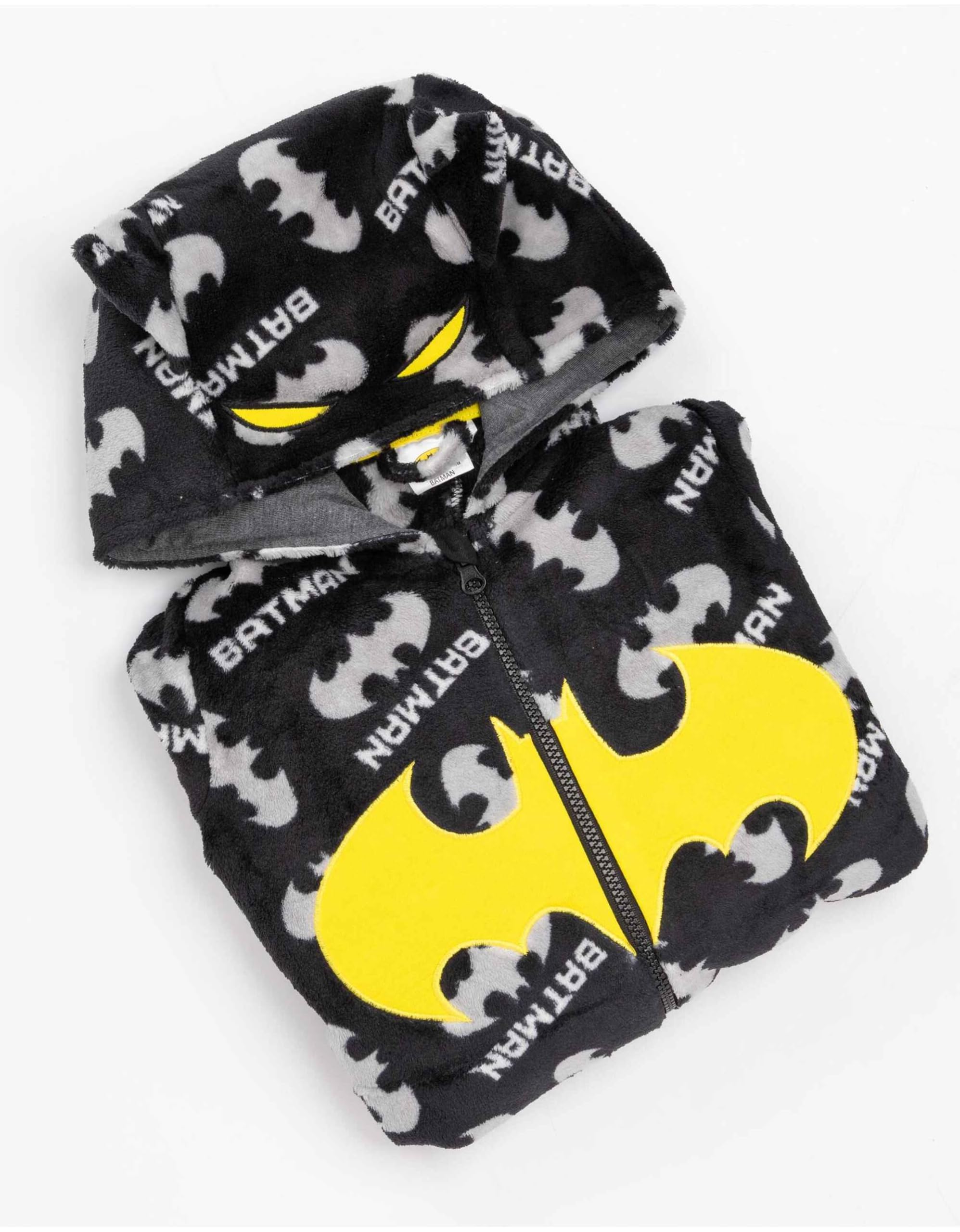 DC Comics Batman Onesie Pigiama Boys Boys Bambini Dark Knight Cavaliere Nero PJ