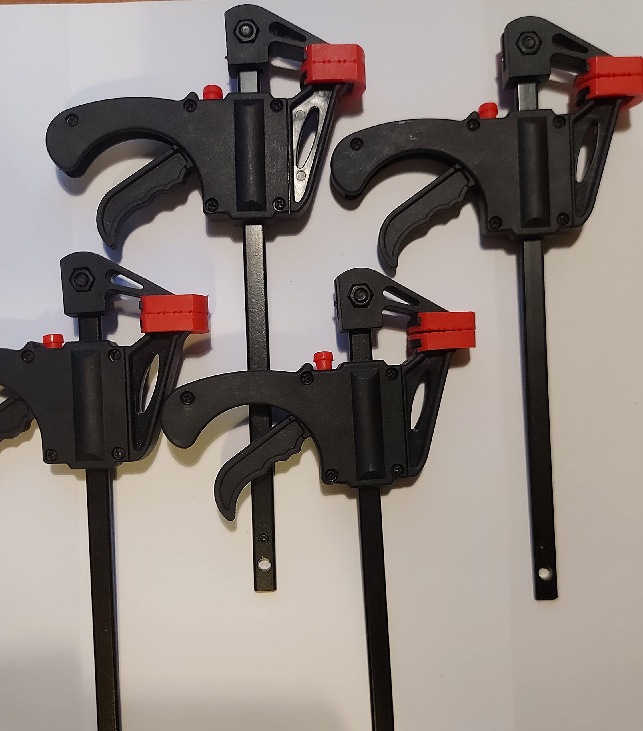 OCW Abrazaderas de barra rápida de 4 pulgadas, juego de cuatro