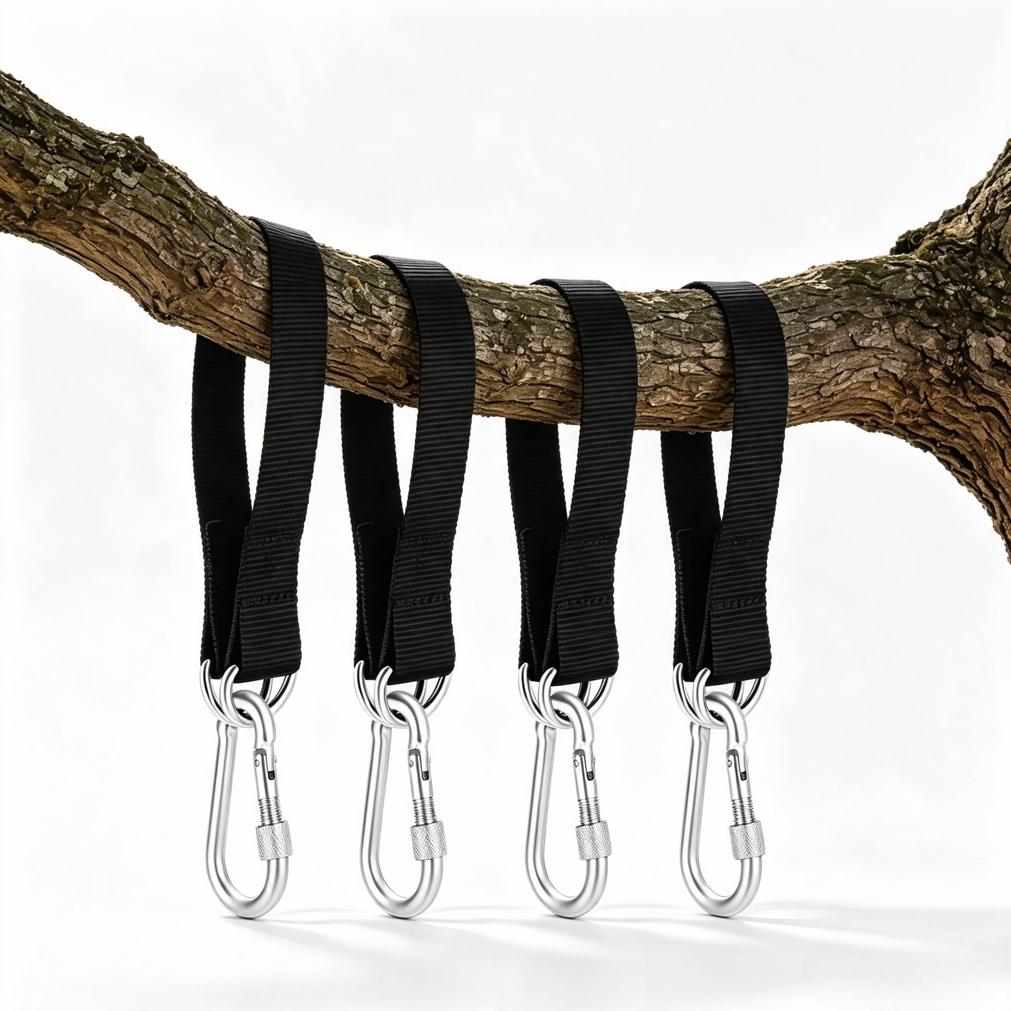 4 Pcs Heavy Duty Hammock & Swing Straps for Garden Camping Outdoor Use