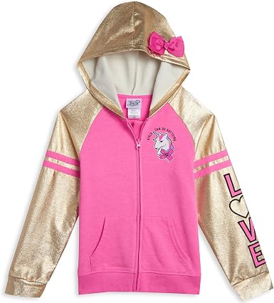JoJo Siwa Little Girls Zip-Up Long 