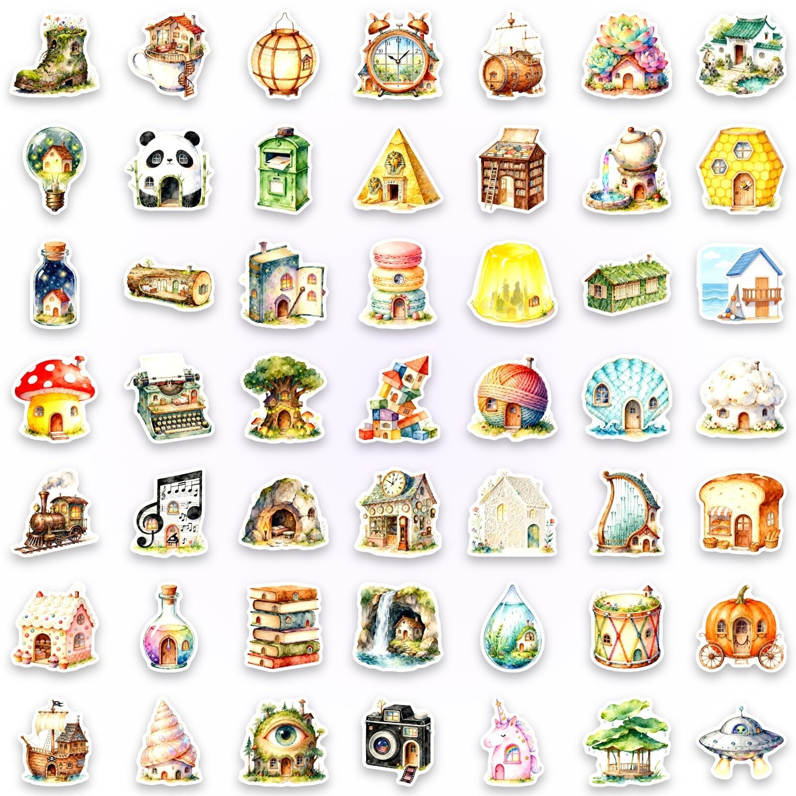 FGLFPXI 50-Pack Graffiti Stickers Waterproof Notebook Luggage Skateboard Decoration Art Decals