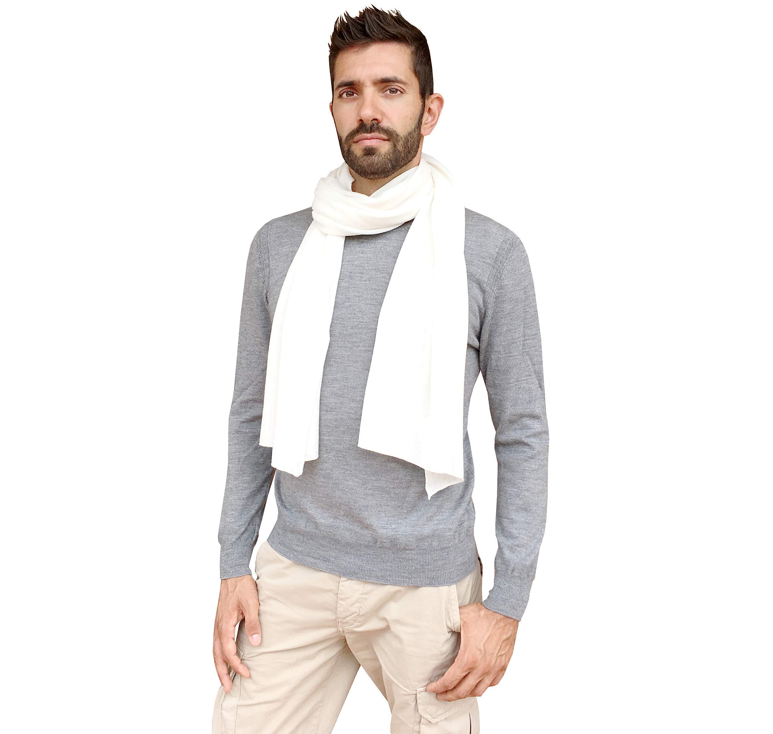 Sciarpa Uomo Invernali, Sciarpa da Uomo in 100% Puro Cachemire Morbida e Calda per l'Inverno, Sciarpa Grande Maxi