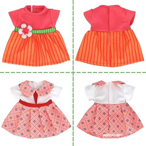 Miniatura 3 de SOTOGO Ropa de muñeca de 16 piezas para muñecas Alive Baby Doll Clothing Fits 13, 14, 14.5 pulgadas, ropa y accesorios para muñecas americanas