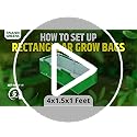 Image of Anandi Green's HDPE UV Protected 360 GSM Green Color Rectangular Plants Grow Bags Suitable for VegetableTerrace Gardening with PVC Pipe Support (4Lx1.5Wx1H Fit) Pack of 1