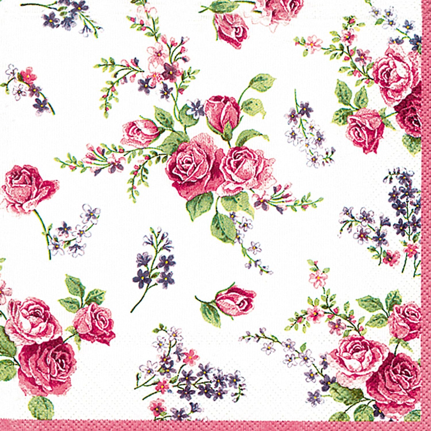 Ideal Home Range 20 Count 3-Ply Paper Luncheon Napkins, Multicolor