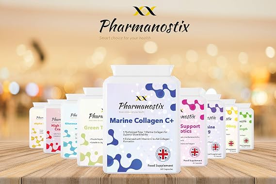 Marine Collagen C+ Supplement - Naticol® 1200 mg Marine Collagen - 60 Capsules for Women & Men - Premium Type 1 Hydrolysed Collagen with Vitamin C - for Skin Bones Joints