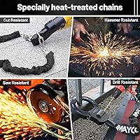 Vista 5 de Candados antirrobo para scooter, cerradura de cadena de bicicleta con llave, cerradura de scooter eléctrico antirrobo para Segway, Ninebot