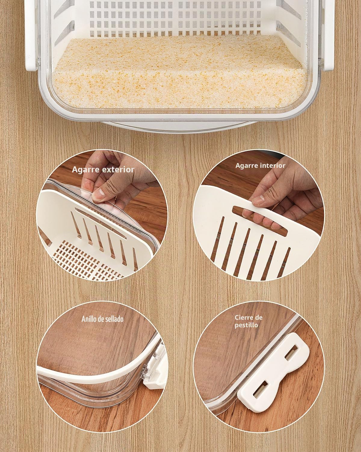 Wisedry Recipiente de Gel de Sílice para Secar Flores, Recupera Flores Secas, Caja con Alfombrilla y Bolígrafo
