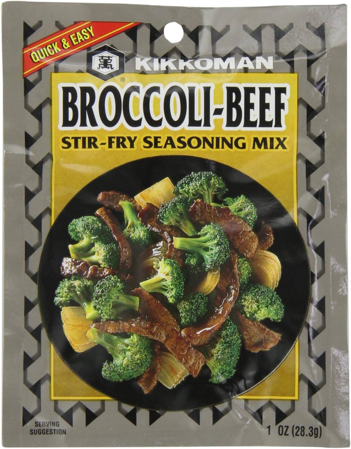 Kikkoman Stir Fry Seasoning Mix, Broccoli and Beef, 1-Ounce Packet (Pack of 24)