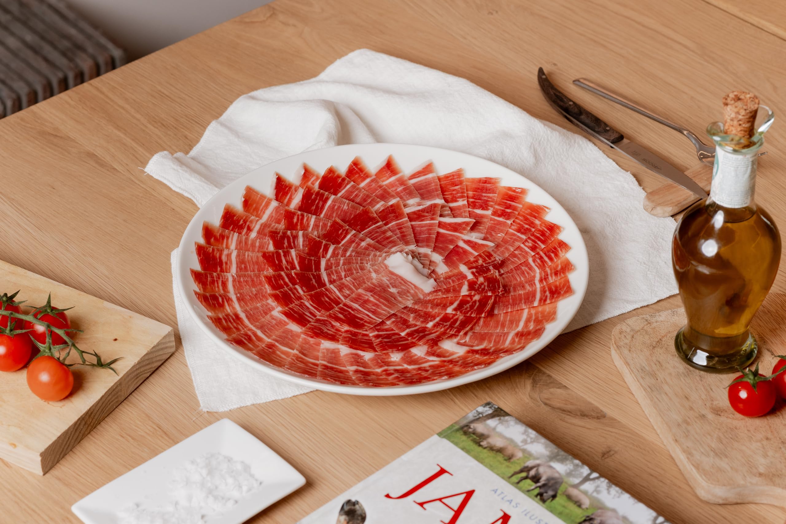 Paleta D.O.P. Teruel (4,5-6Kg) Gran Premier de Aire Sano + jamonero + cuchillo + chaira + estuche