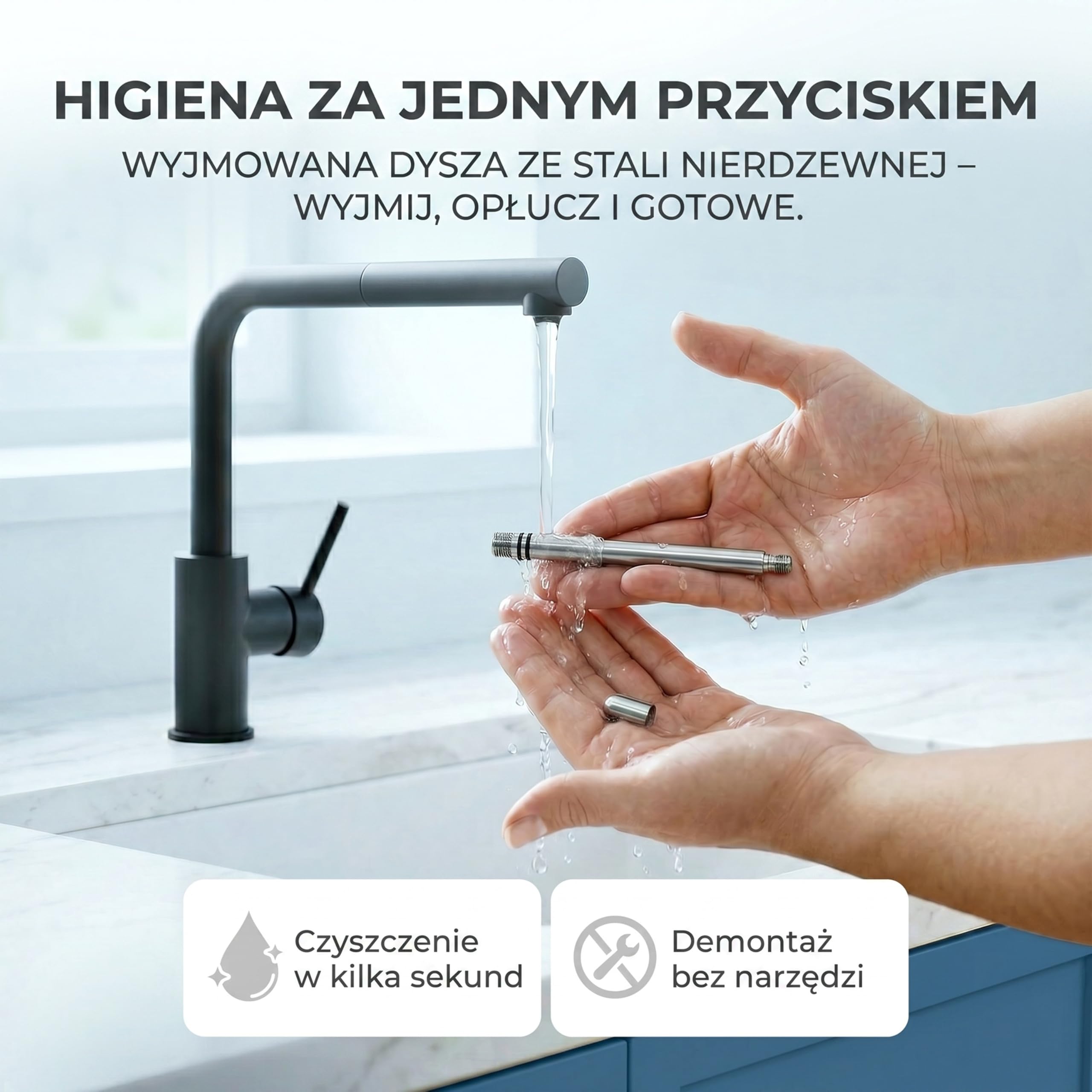 Luckymoose Infinity-S Saturator z wysokiej jakości stali nierdzewnej (Black/Silver) – w zestawie 2x butelki stalowe 1,25L – wyjątkowo higieniczna wyjmowana dysza – Trwała maszyna do wody gazowanej CO₂