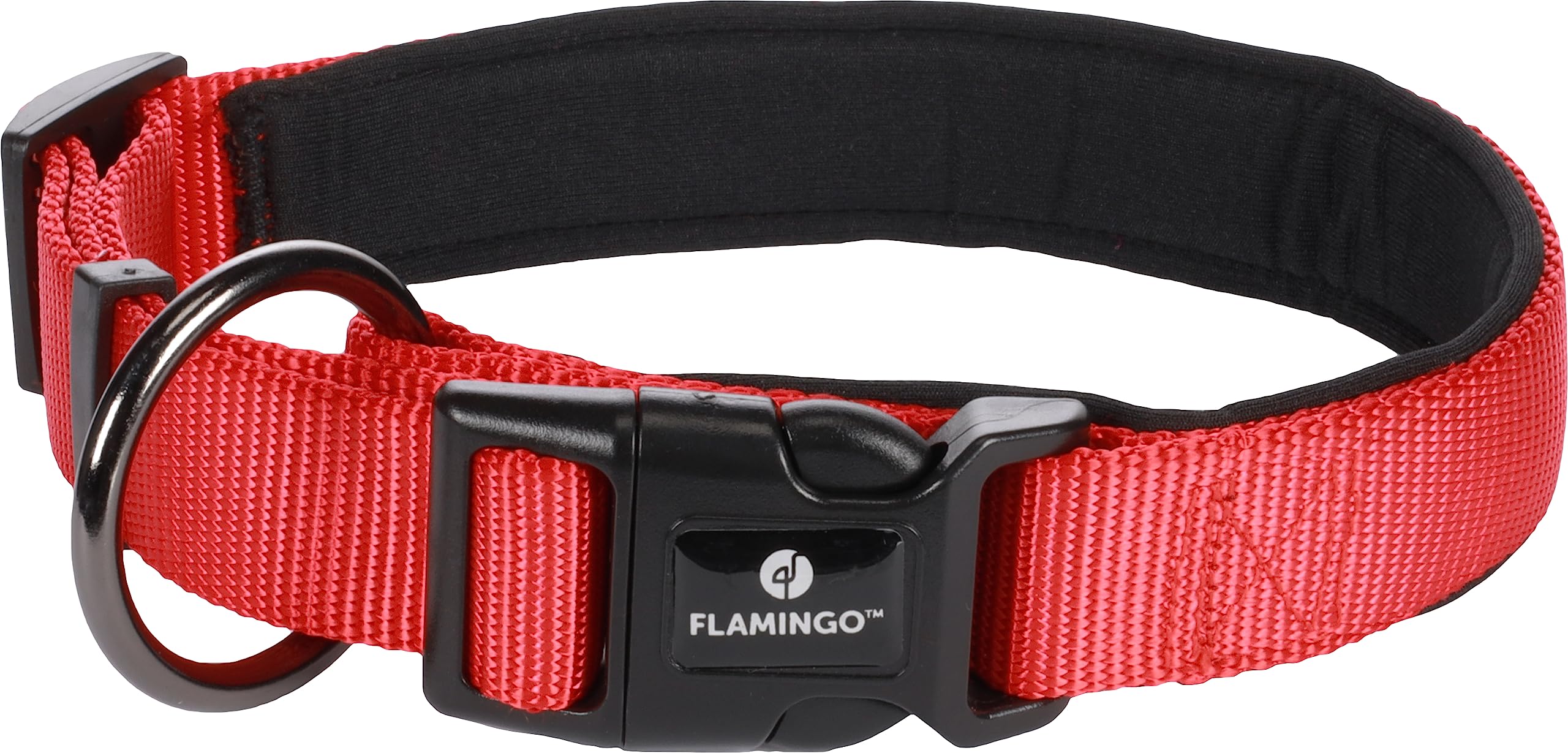 Flamingo Dog Collar Abbi Red M 45-50cm 25mm
