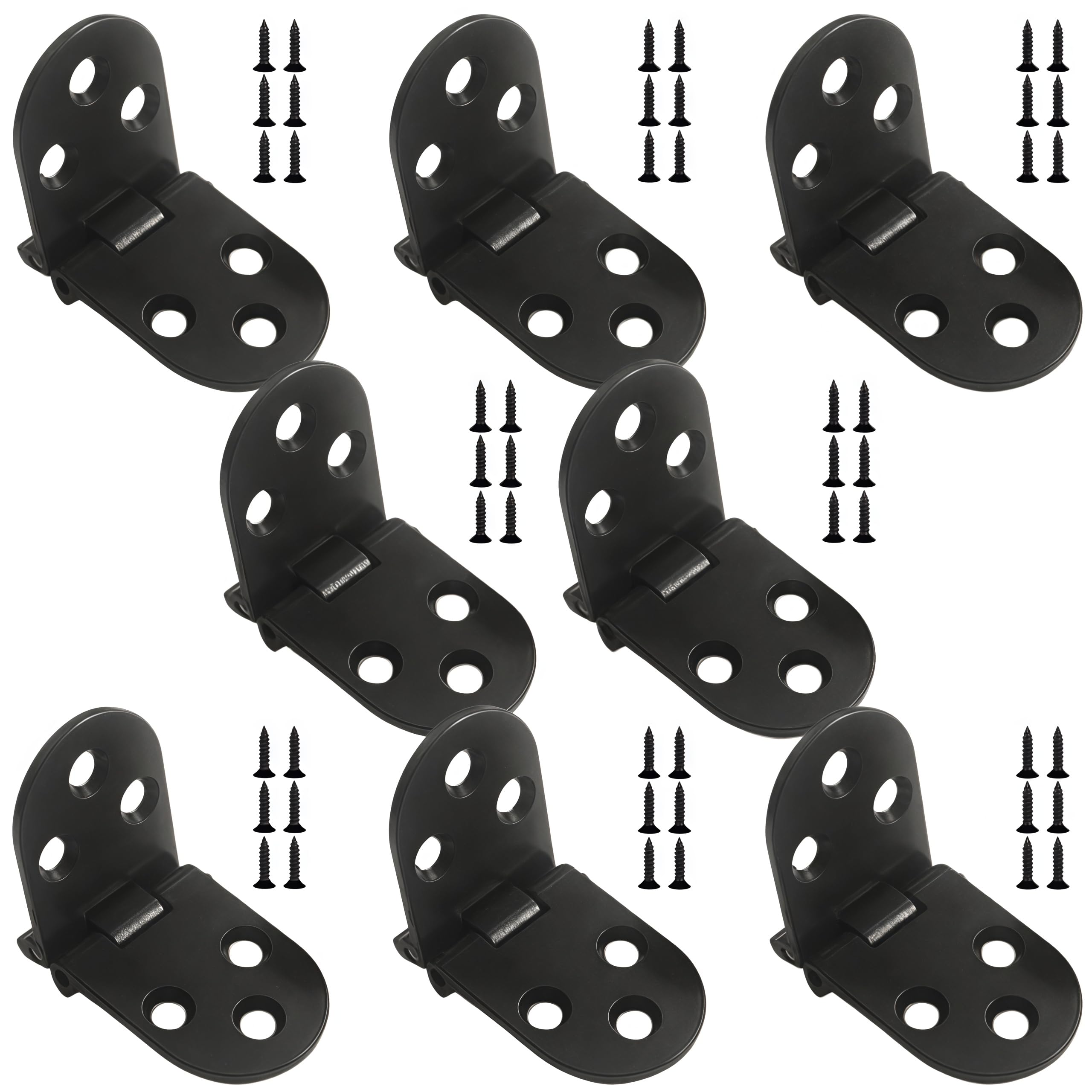 Vbnexyr Black Hinge 8 Pack Of Alloy Semi Circular Flip Up 180 Degree Folding Hinges Suitable For Cabinet Doors Folding Cabinet Doors And Dining Tables