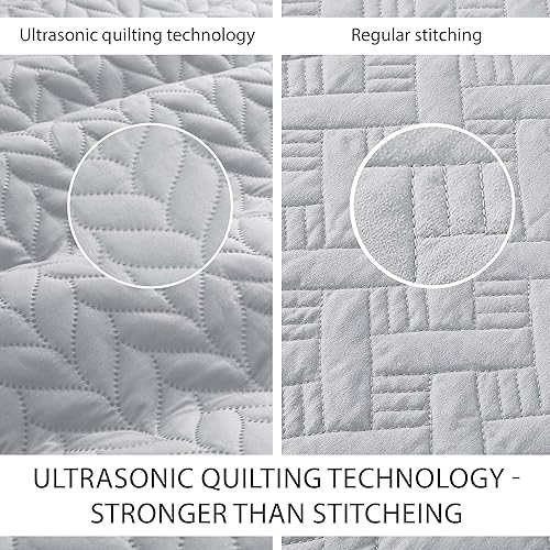 Vista 302 de IR Imperial Rooms - 10 juegos de colcha tamaño individual (68 x 86 pulgadas), para hoteles, habitaciones de huéspedes, colchas ligeras reversibles
