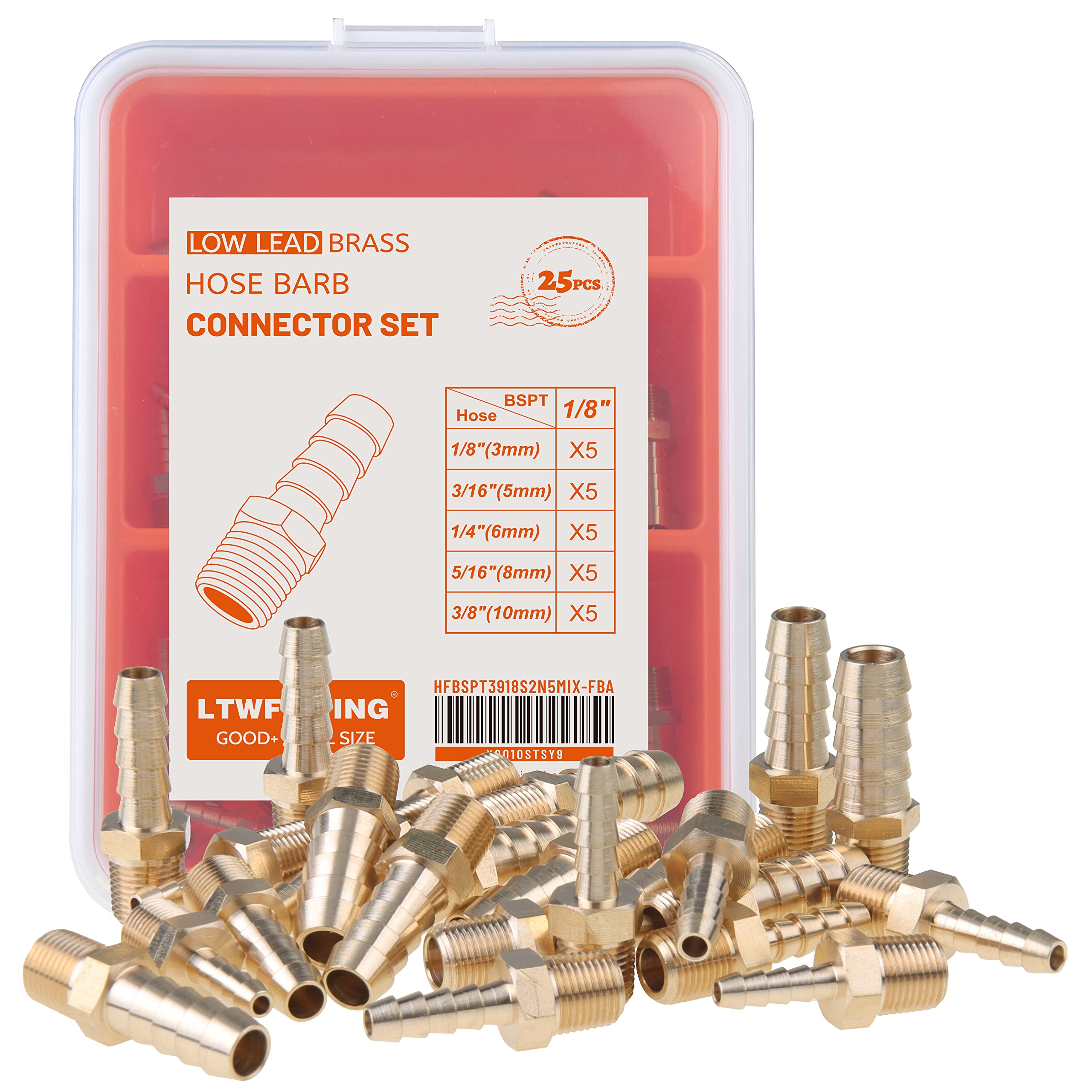 Kit tubes laiton LTWFITTING filetage 1/8" BSPT mâle pour rénover vos circuits facilement