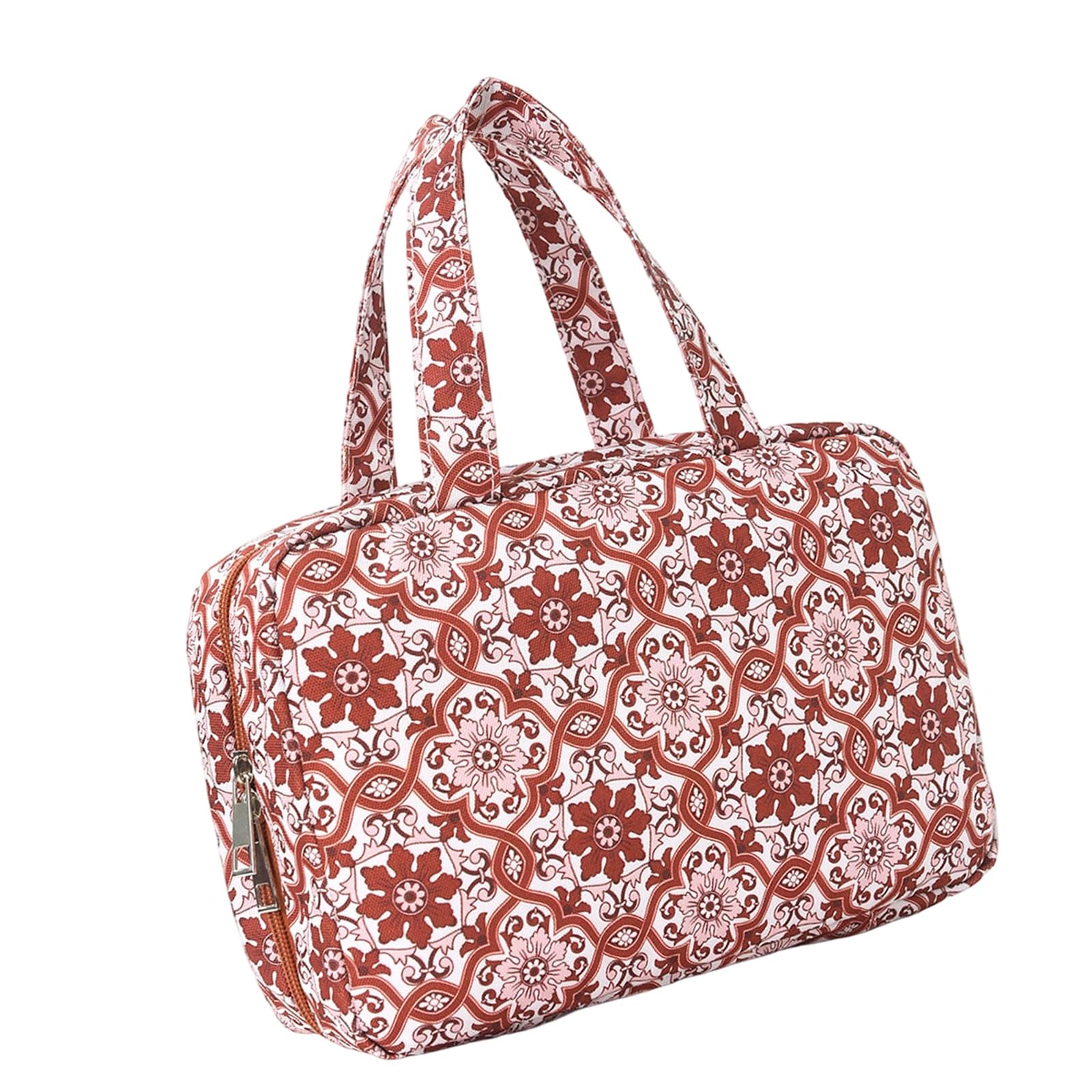 NVOQILIN Expandable 4 Fold Hanging Toiletry Case with Handles Multi Pocket Bathroom Container for Shower and Travel Polyester Hanging Washbag